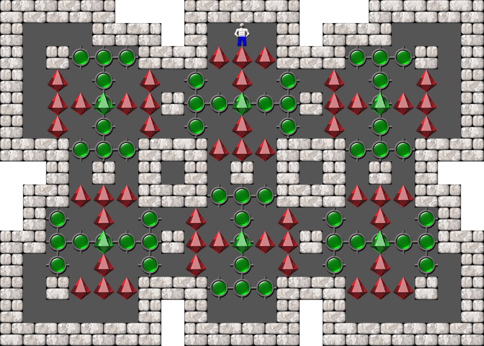 Sokoban Laizhufu and LZY Arranged level 14